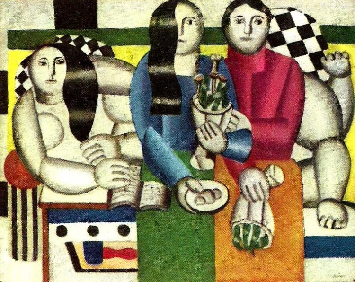 Fernand Leger kvinnor med bukett